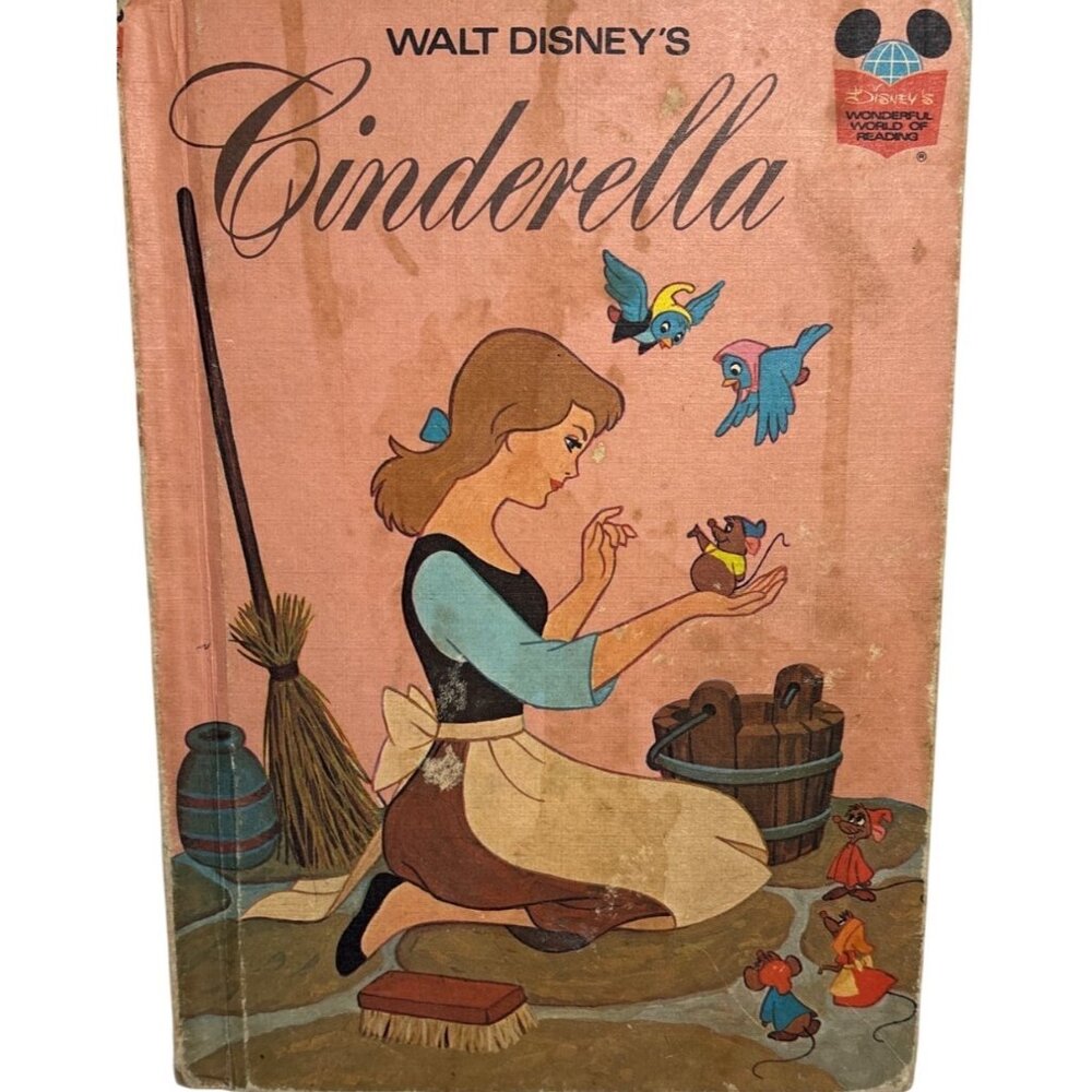Walt Disneys Cinderella Hardcover Book Book Club Edition 1974